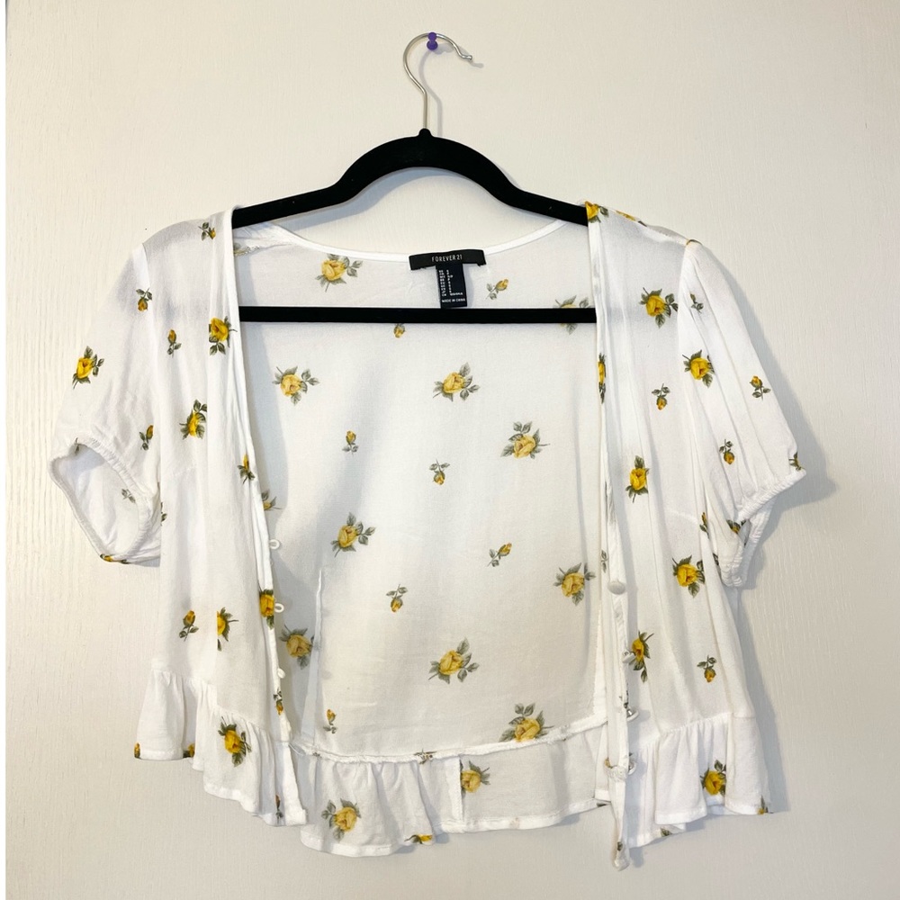 Floral Forever 21 Button Up